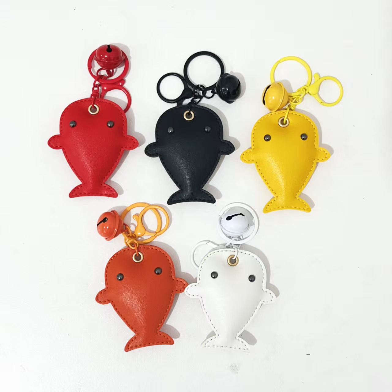 Dolphin Leather Bag Charm