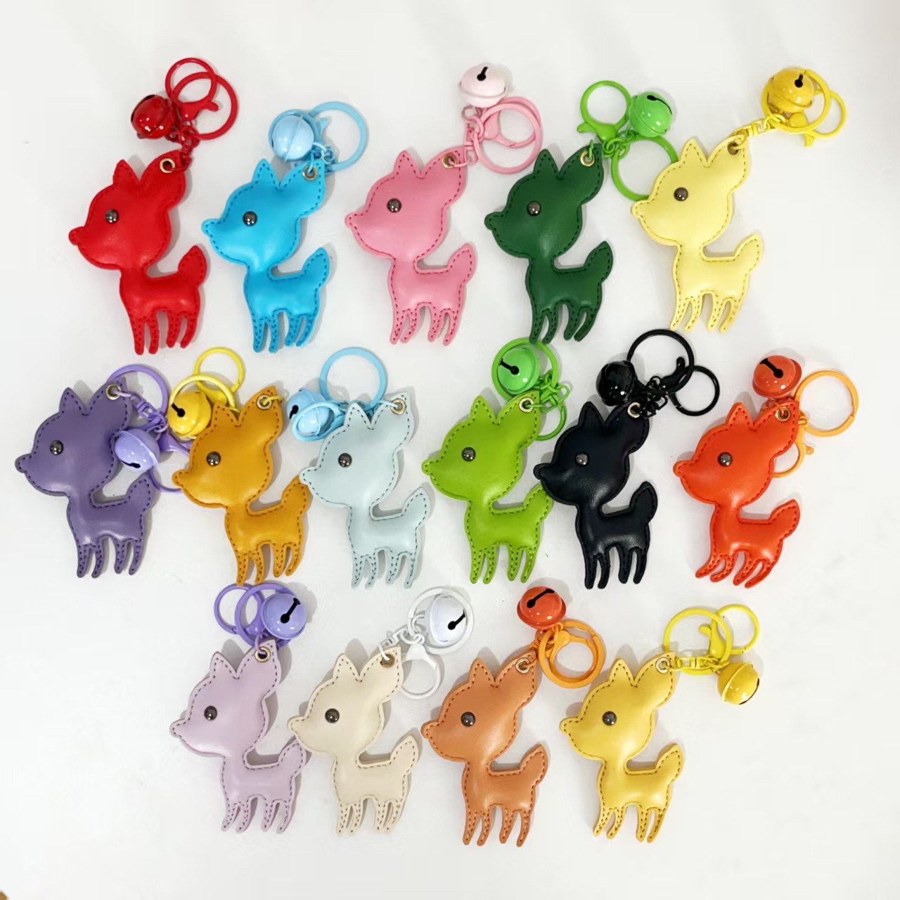 Standing Fawn Leather Charm