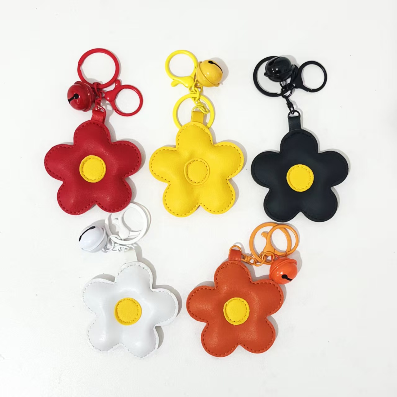 Daisy Flower Leather Charm