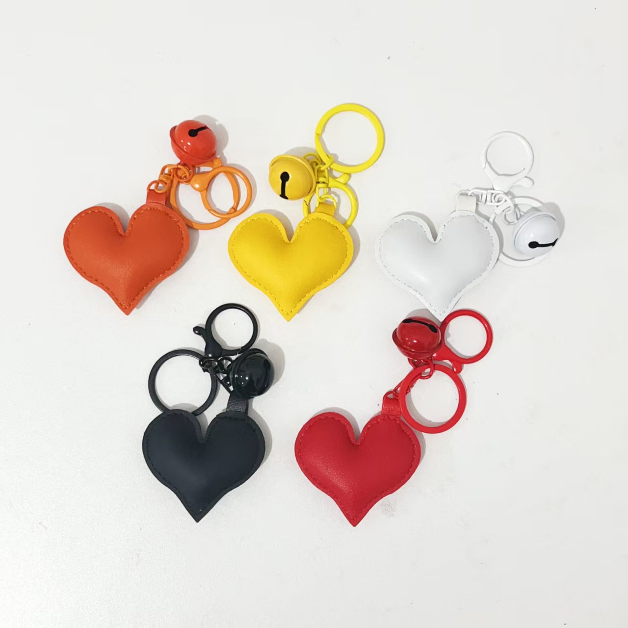 Heart Leather Bag Charm