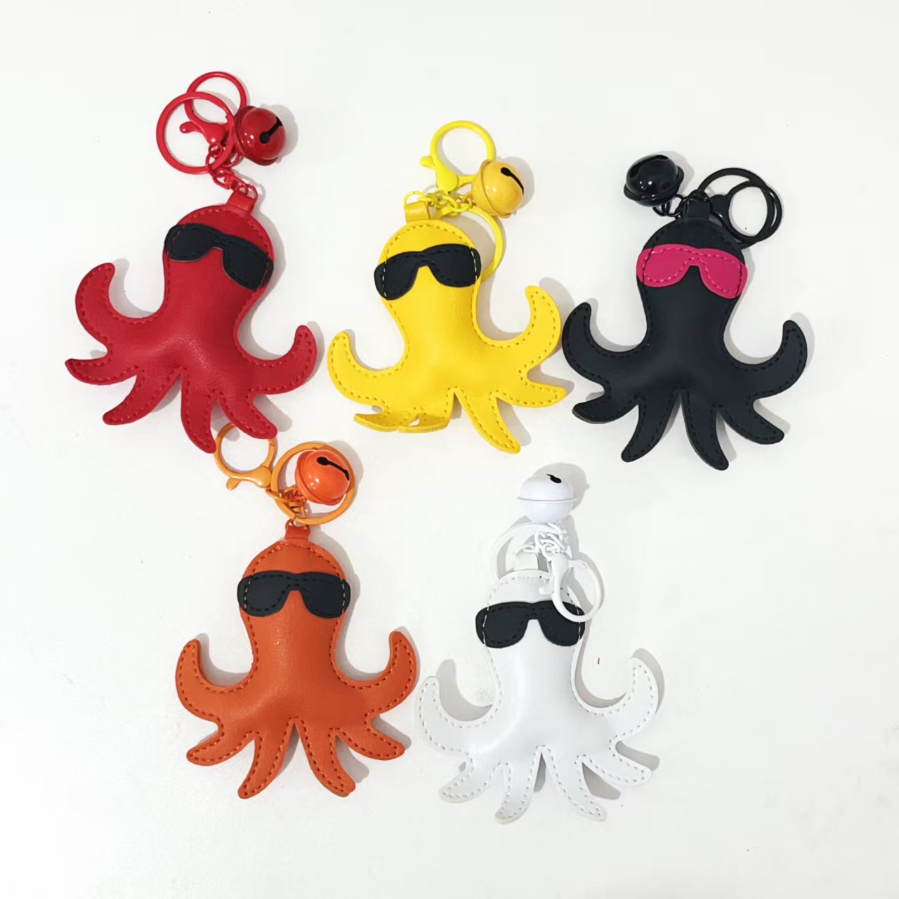 Cool Octopus Leather Charm