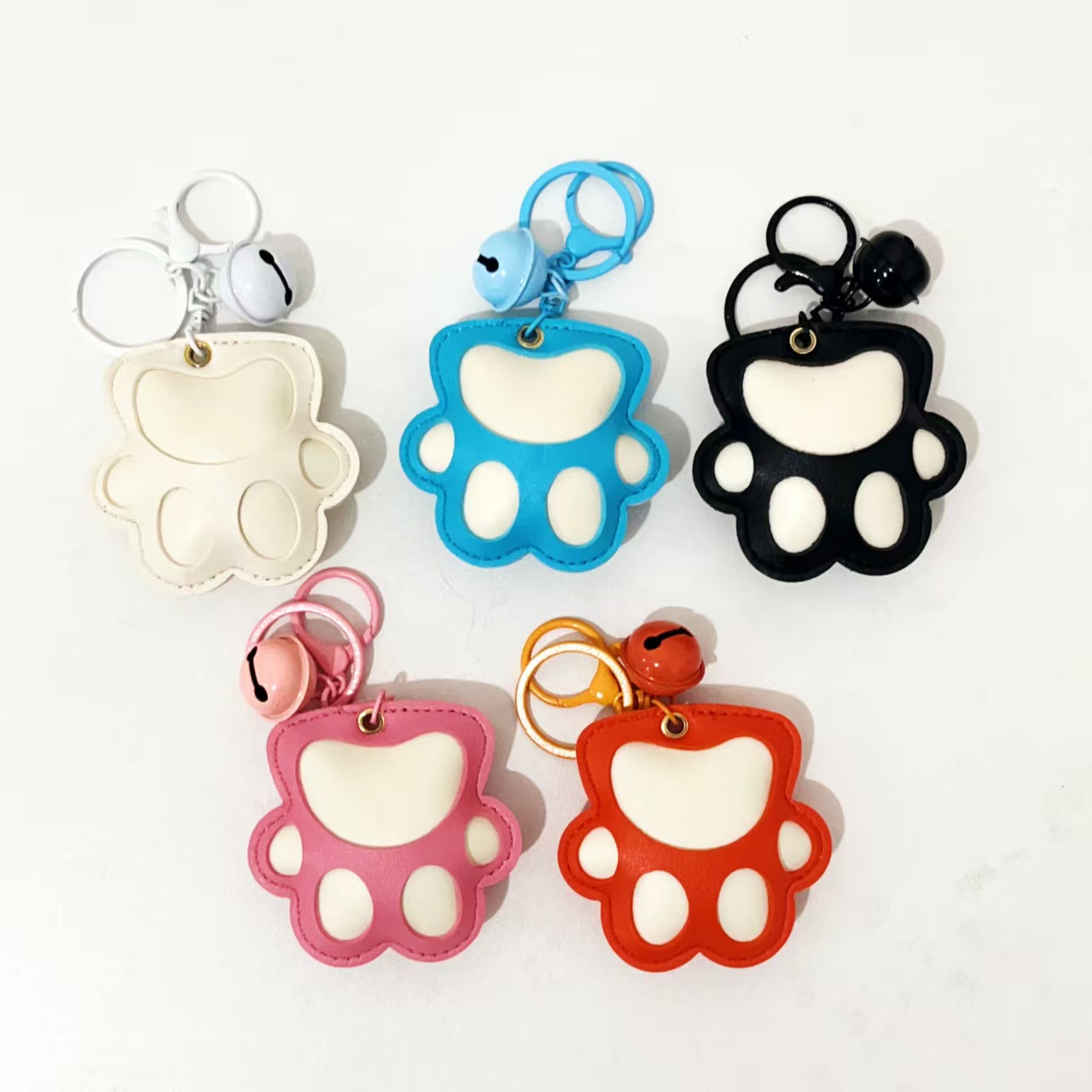 Paw Print Leather Charm