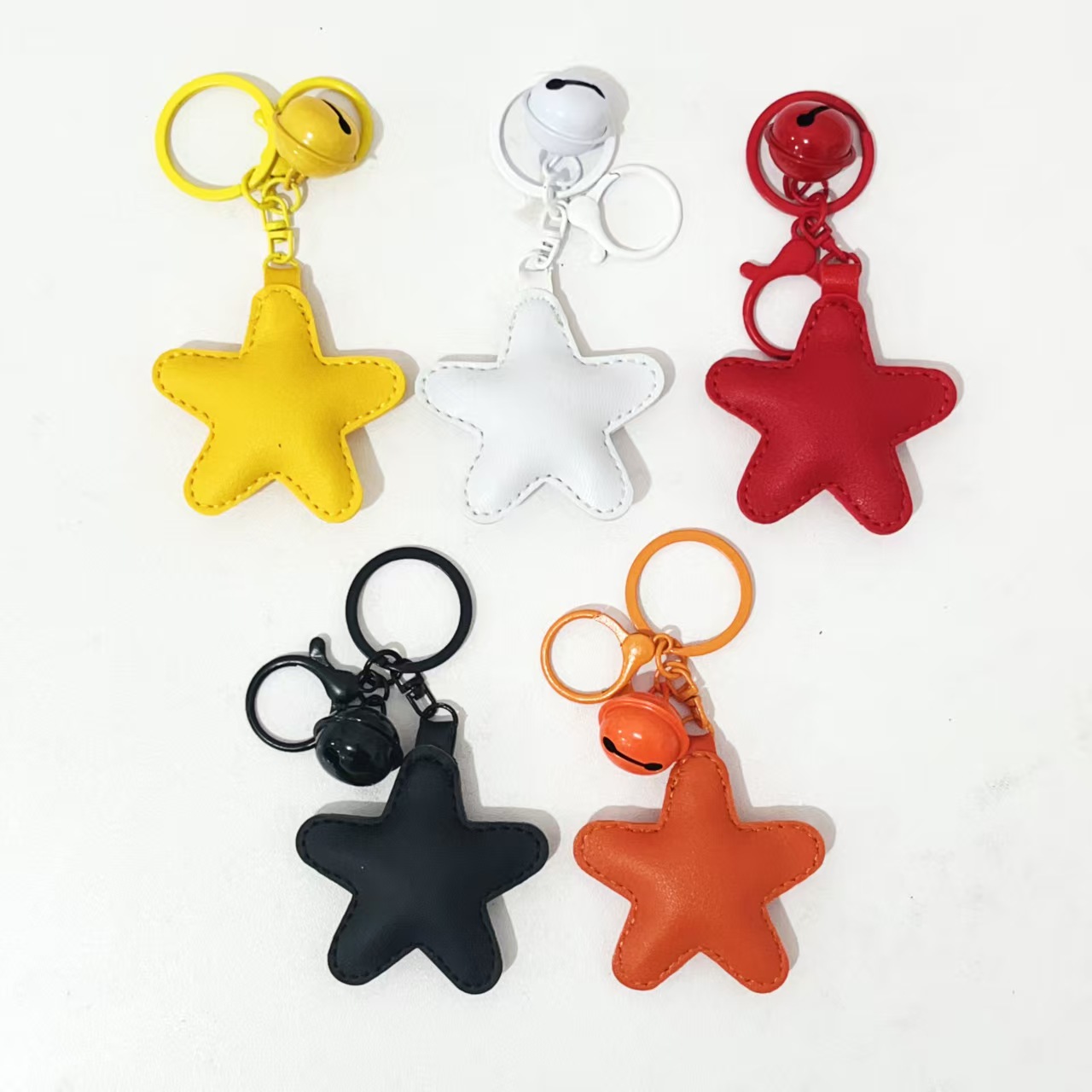 Puffy Star Leather Charm